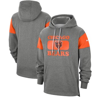 Men's Chicago Bears Grey 2019 NFL Fan Gear Historic Pullover Hoodie